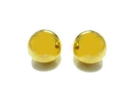 Brinco  Bola Ouro 18k