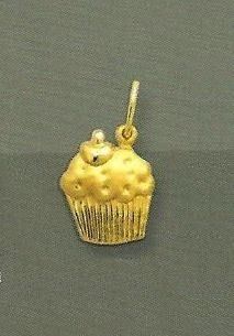 Pingente Cupcake Em Ouro 18k