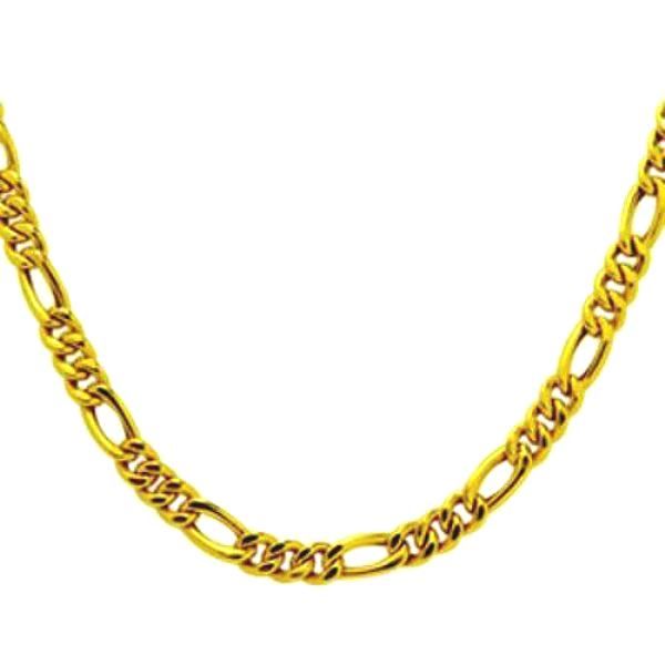 Corrente ouro 18k 3x1