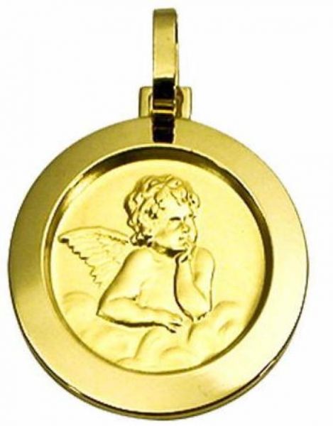 Pingente anjo da guarda em ouro 18k