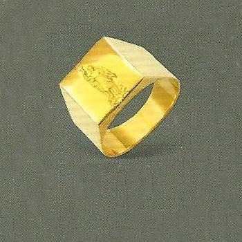 Anel Ouro 18k 750 Coom Imagem De Santo Expedito