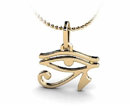 Pingente olho de Horus ouro 18k