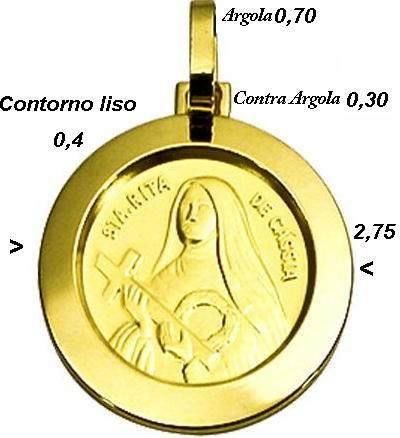 Pingente Medalha Anjo Da Guarda Redondo