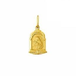 Pingente Medalha Santa Rita Capelinha Ouro 18k