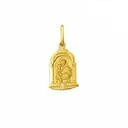 Pingente Medalha Santo Antonio Capelinha Ouro 18k