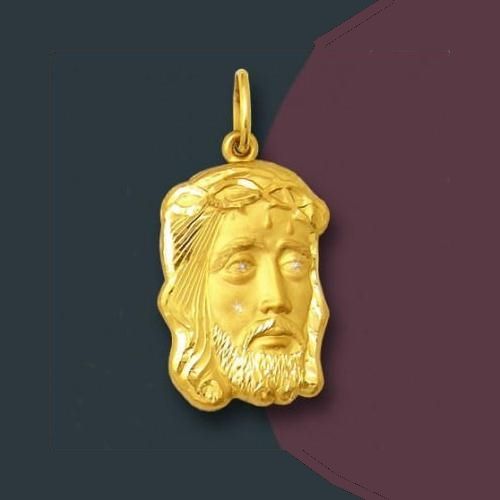 Pingente Face De Cristo Em Ouro 18k 0,6gr