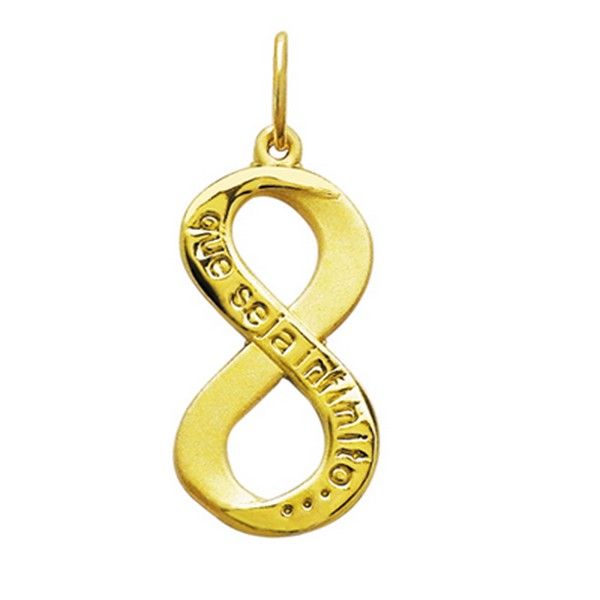 Pingente Infinito Em Ouro 18k 750